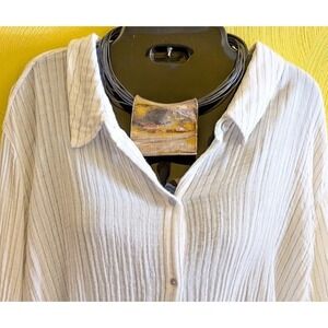 NWT Vtg E&S Israel 925 Sterling Silver Electroform Necklace Modernist Sculptural